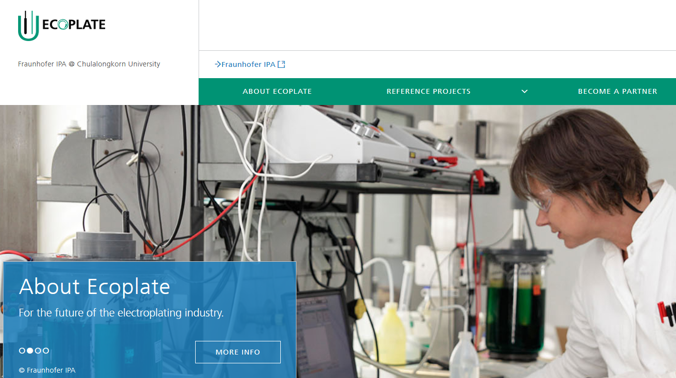 Screenshot Ecoplate Website