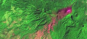Satellite image Costa Rica